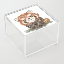 Smiling red panda Acrylic Box