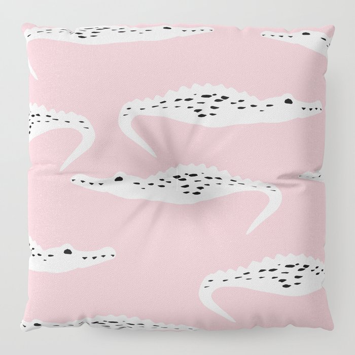 Crocodile Pattern Floor Pillow by georgianaparaschiv Society6
