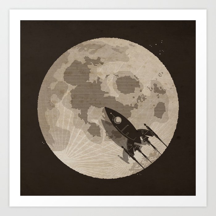 Around the Moon Art Print