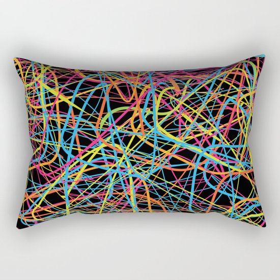This is a Drunk Pattern Rectangular Pillow