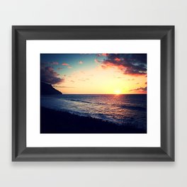 Kalalau Sunset Framed Art Print
