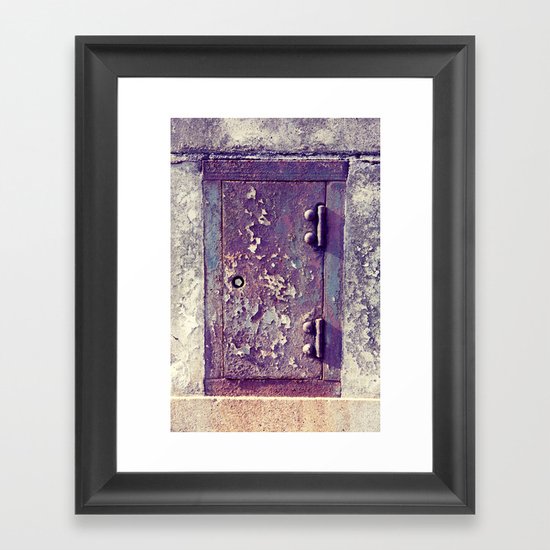 little door Framed Art Print