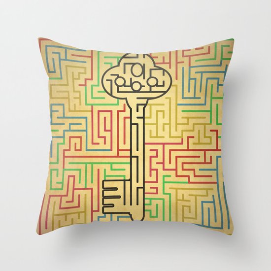 maze Throw Pillow
