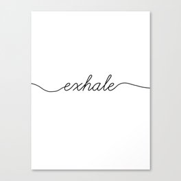 inhale exhale (2 of 2) Canvas Print