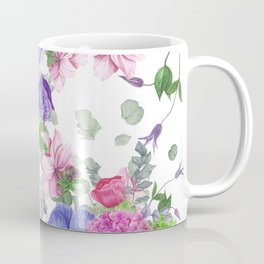 Floral print with tulips and anemones Coffee Mug