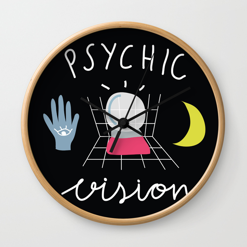 Psychic Vision Wall Clock By Elenaeper Society6