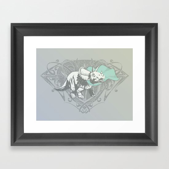 Fearless Creature: Frill Framed Art Print