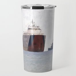Great Lakes Freighters Travel Mug