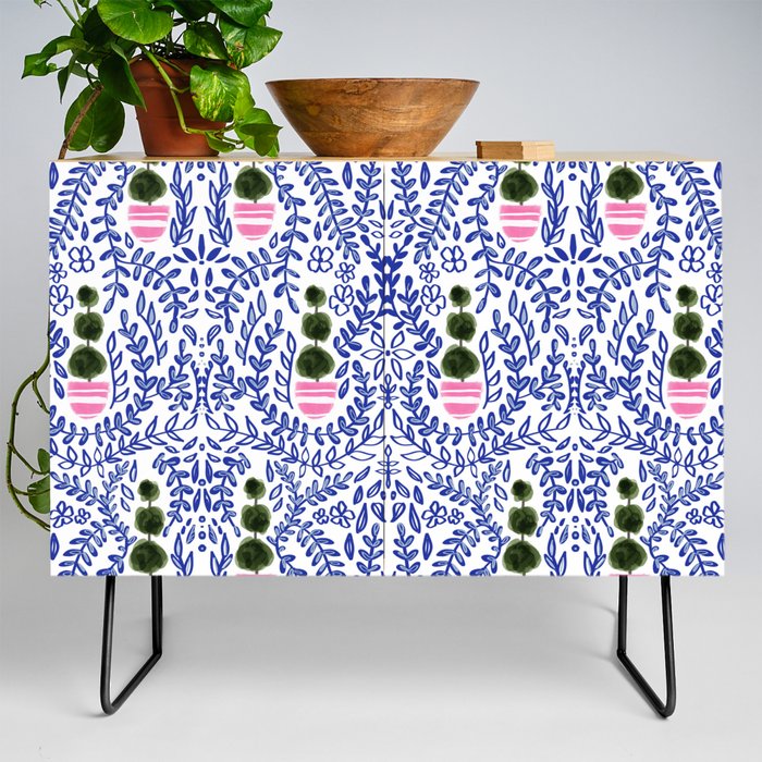 Southern Living - Chinoiserie Pattern Credenza