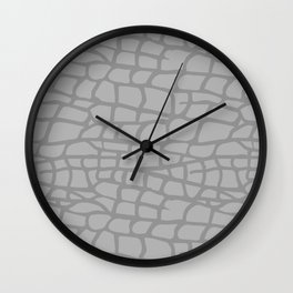 Gray Elephant Skin - Wild Animal Wall Clock