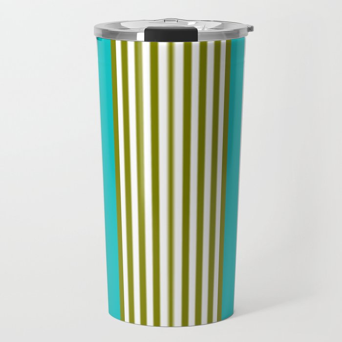 Simply Blue Stripe Travel Mug