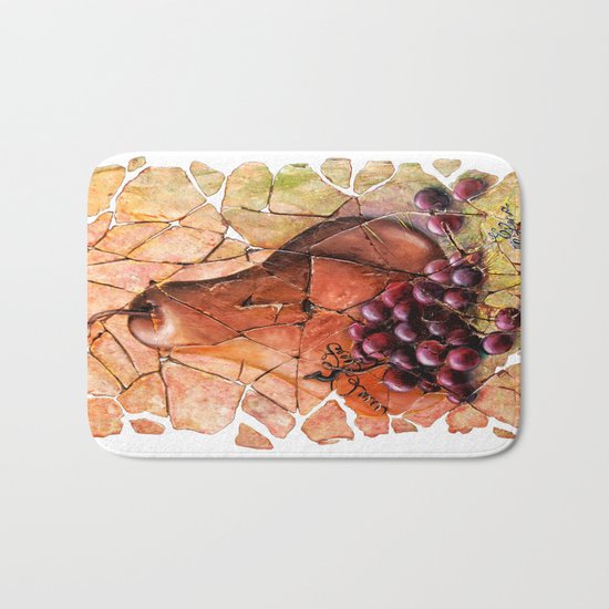 Pear & Grapes Fresco Bath Mat