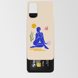 Lady in Blue on the Beach - Matisse cut-outs Android Card Case