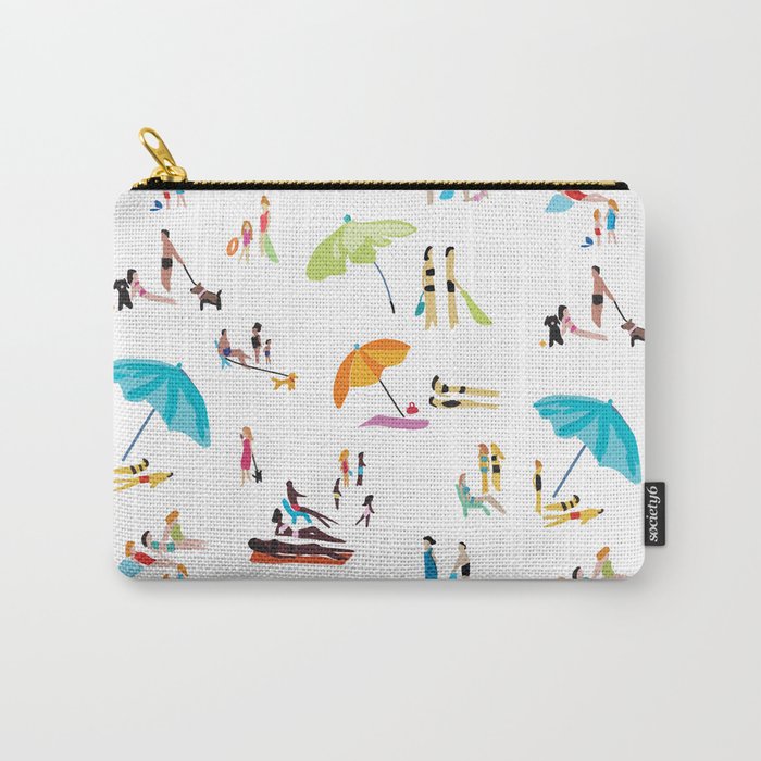 Beach Crowd Carry-All Pouch
