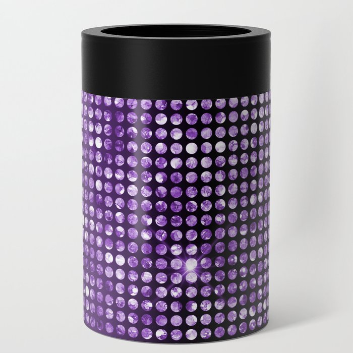 Purple Sparkles Can Cooler