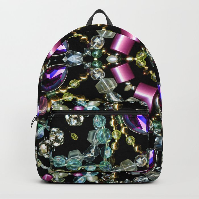 Bling Jewel Kaleidoscope Scanography Backpack