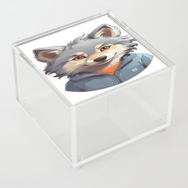 wolf around the world Acrylic Box