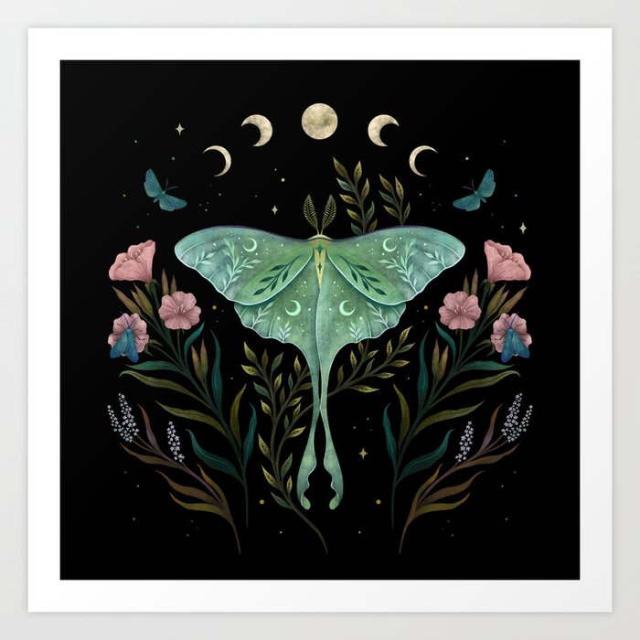 Luna And Forester Art Print By Episodic Drawing Society6