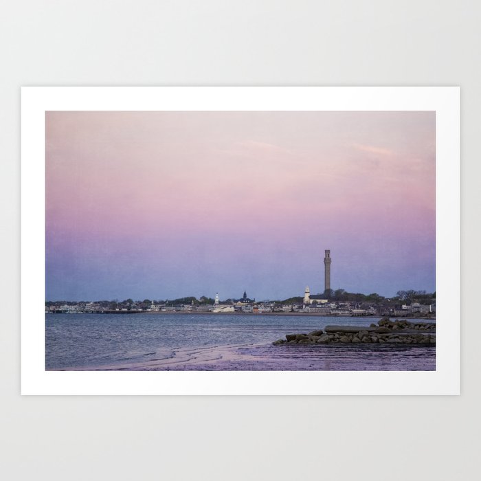 Purple Dawn, Provincetown Art Print