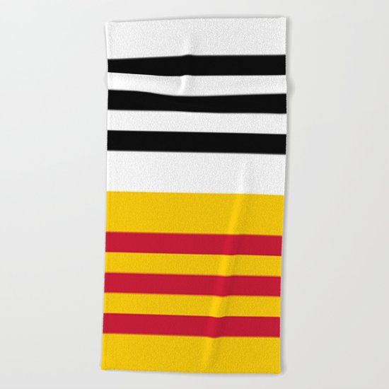 Flag of Loon op Zand Beach Towel