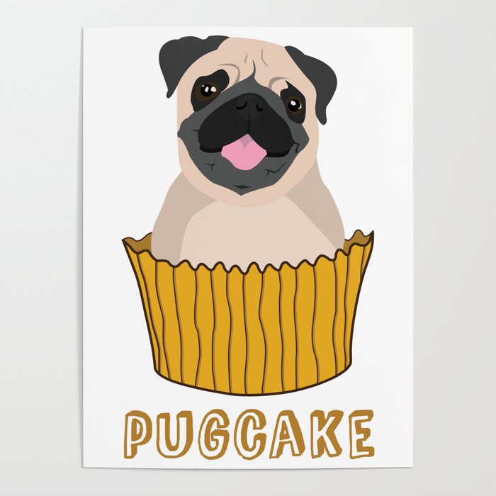 Pugcake Poster