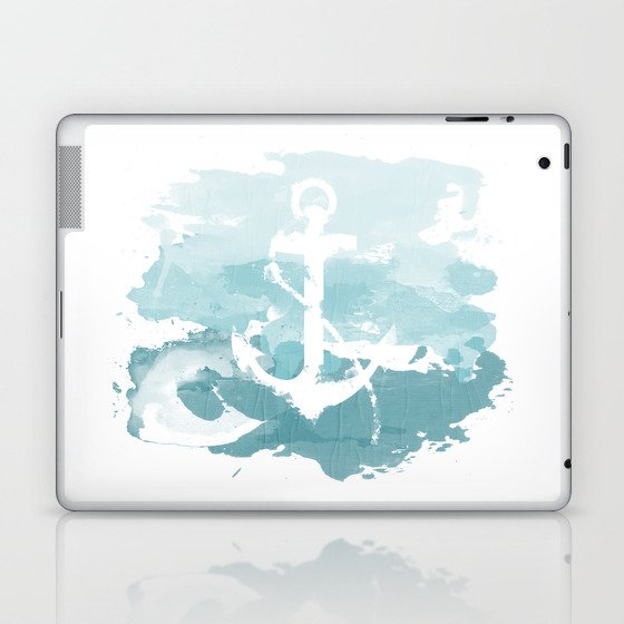 Nautical Watercolor Laptop & iPad Skin