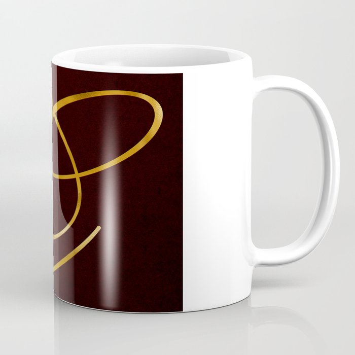 Golden letter C in vintage design Coffee Mug