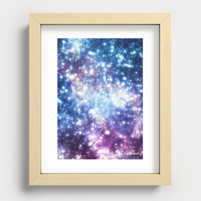 Map of the Stars Recessed Framed Print