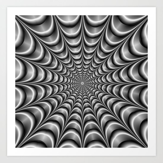 Metallic Web Art Print
