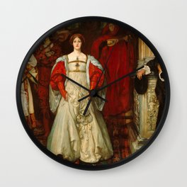 Who Is Sylvia, What Is She, That All the Swains Commend Her, 1896-1900 by Edwin Austin Abbey Wall Clock