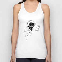 Flying squid made by ink-blot Unisex Tank Top