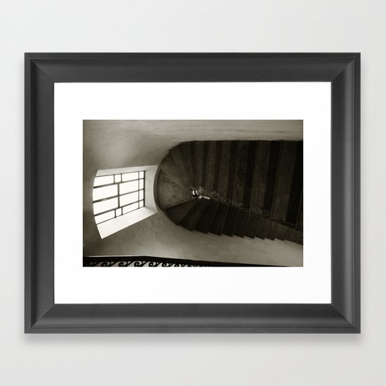 DON'T TRUST THE GIRL WITH THE RED HAT Framed Art Print