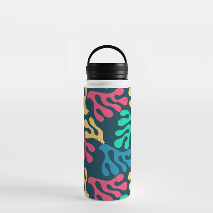 Modern Aesthetic Seamless pattern - Pink and Yellow Water Bottle