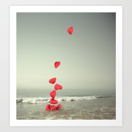 the love towards the sea Art Print