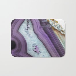 Purple Agate Slice Bath Mat
