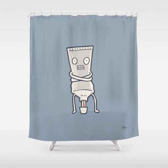Bad Taste Toothpaste Shower Curtain