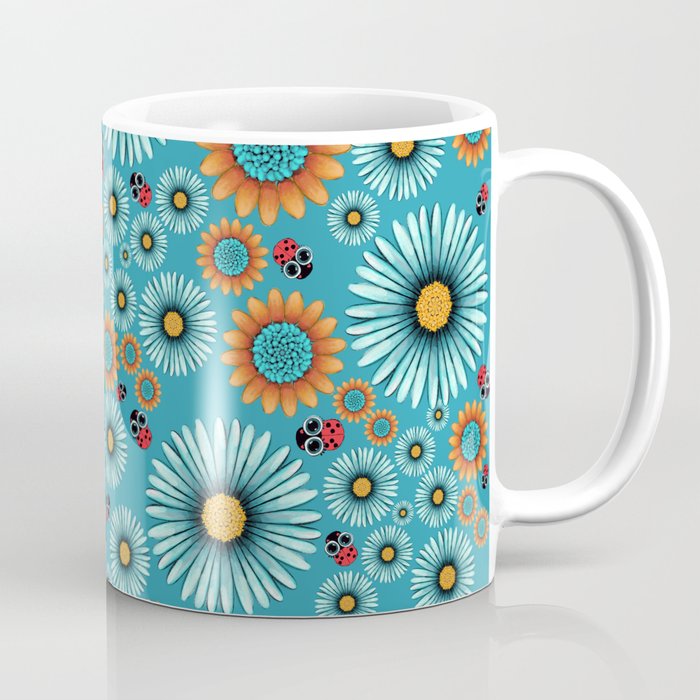 mariquitas y flores  Coffee Mug
