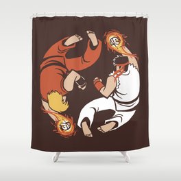 Super Yin Yang Shower Curtain