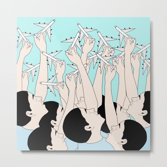 FLY FREE Metal Print