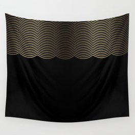 Golden Scallop Wall Tapestry