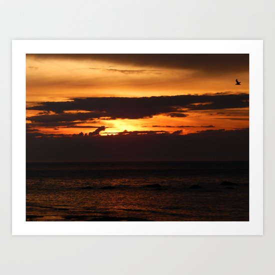 Sunset Shadows Art Print