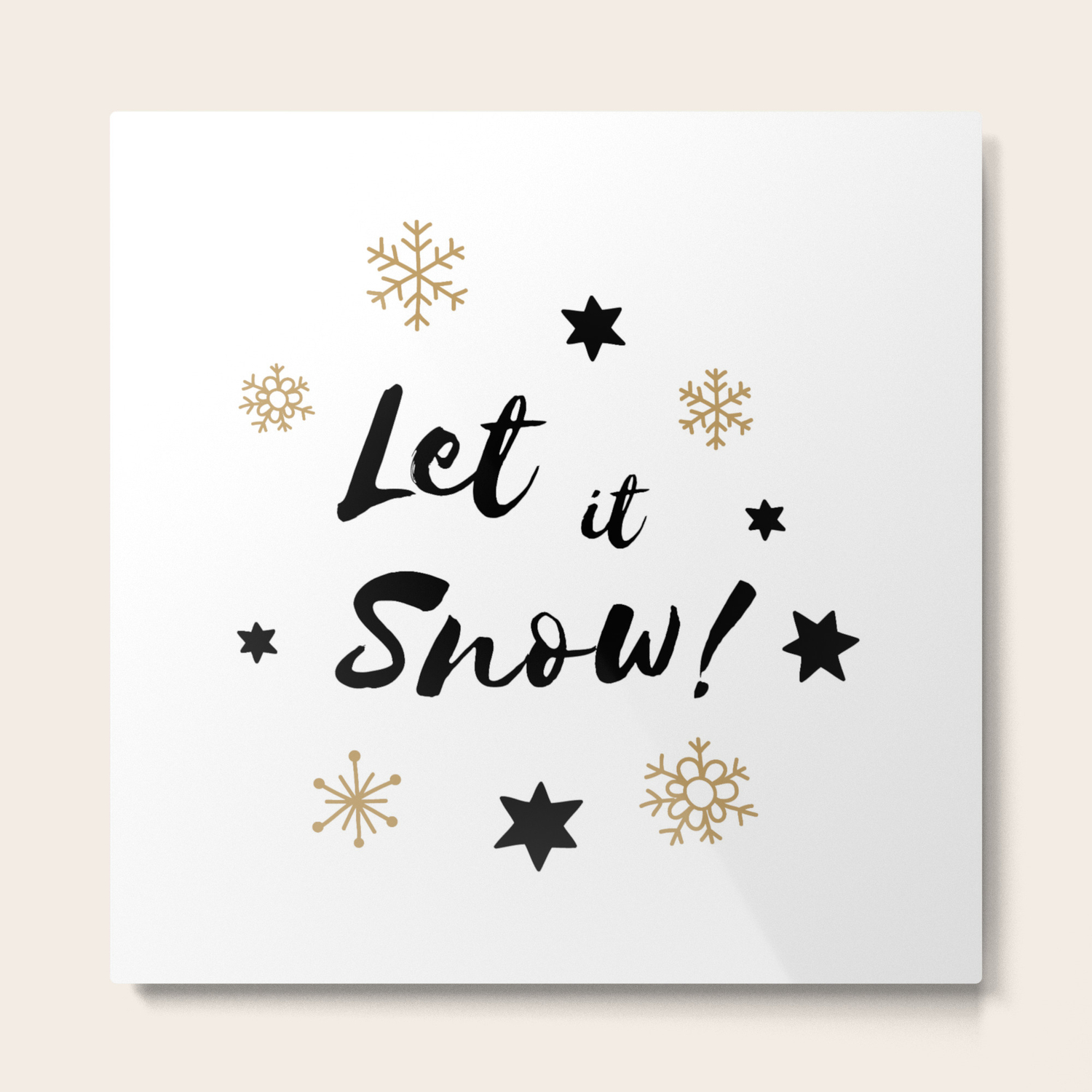 Let It Snow Calligraphy Christmas Stars And Snowflakes Metal Print By Peladesign Society6 Similar fonts for snowflake calligraphy from creativemarket.com. let it snow calligraphy christmas stars and snowflakes metal print by peladesign