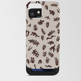 Matisse seaweed Maroon iPhone Card Case