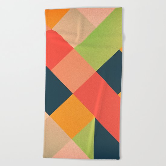 GEOMETRIC PATTERN 734 Beach Towel