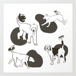 Not Every Dog Has a Bagel On It's Tail  Art Print