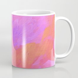 Electric pink sky artistic brush strokes Coffee Mug