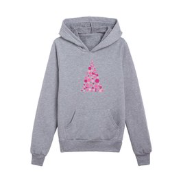 Pink Bubble Christmas tree Kids Pullover Hoodies