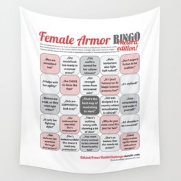 Female Armor Rhetoric Bingo Wall Tapestry