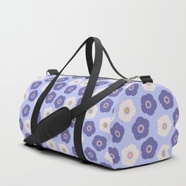 SPRING DAISIES FLORAL PATTERN with VERY PERI PURPLE Duffle Bag