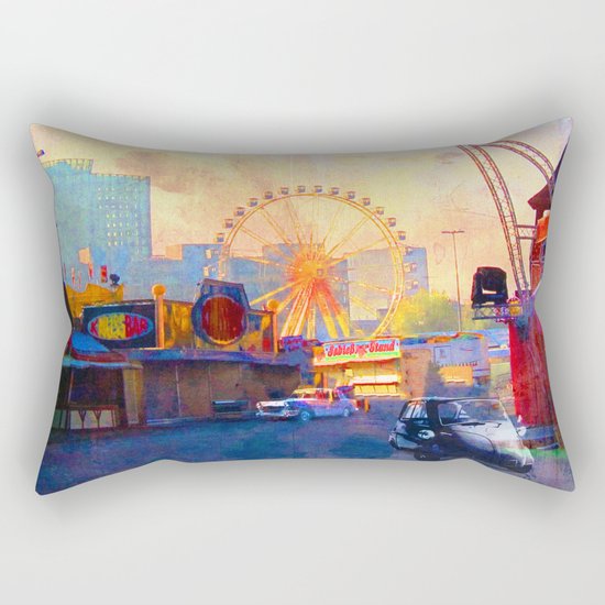At the fair Rectangular Pillow